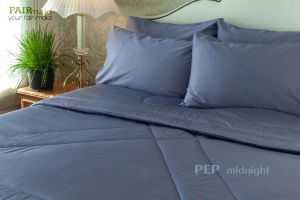 FAIRmaid ผ้าปูที่นอนรัดมุม/ผ้าปูที่นอนไม่รัดมุม(flat sheet)/ผ้านวมเย็บติด/ปลอกหมอนหนุน/ปลอกหมอนข้าง/ชุดเครื่องนอนยกเซ็ต ลาย Pep ที่นอน 6 ฟุต(คิงไซส์) / 5 ฟุต(ควีนไซส์) / 3.5 ฟุต(ทวินไซส์)