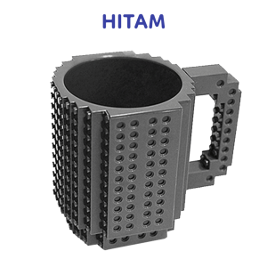 Bumi Damai Gelas Cangkir Mug Unik Build on Brick Set Mainan Bongkar Pasang 350 ML Minuman Susu Kopi Teh Hangat Plastik Food Grade