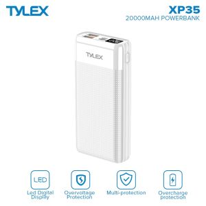 XP35 20000mah Large Capacity Portable Pd20w Fast Charging External Backup Charger Portable Power Bank