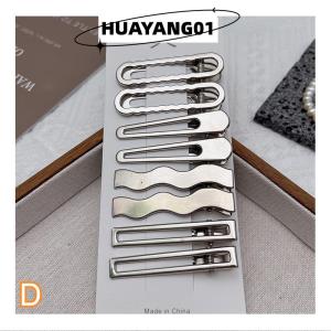 HUAYANG01 [HOT FASHION] ปิ่นปักผมรูปผู้หญิง8ชิ้นคลิปหนีบผมโลหะสีเงินกิ๊บหนีบผมสำหรับผู้หญิงปิ่นปักผมหน้าม้าเครื่องประดับผม
