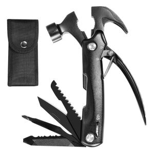UNIVONNA Hammer Multitool 12 in 1 Tools Set Perfect Gift Birthday Gift for Famiily Friend for Outdoor Hunting Hiking Stainless Steel