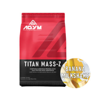 AGYM Nutrition-TITAN MASS ( 2KG ) Whey protein Weight Mass Gain Muscle Build Penambah Berat MASS Susu gym-supplement