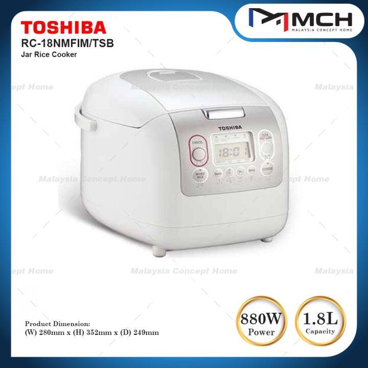 TOSHIBA RC-18NMFIM 1.8L MULTIFUNCTION DIGITAL RICE COOKER | Lazada