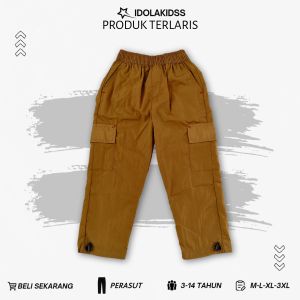 Celana Parasut Panjang Anak Laki Laki Usia 35-14 Tahun Celana Panjang anak Bahan Premium Terlaris