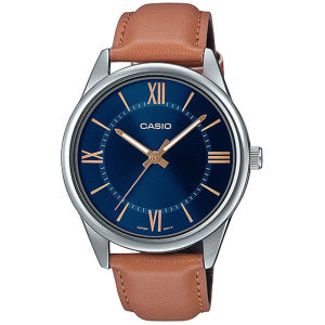 CASIO ORIGINAL - CASIO MTP-V005L-2B5UDF - Men LA - Kulit - Coklat - Jam dunia JD18ST # Jam Tangan Pria Jam Pria Jam Tangan Anti Air + CASIO MTP-V005L-2B5 MTP V005L 2B5 MTP-V005L V 005 L MTPV005 MTP-V005 MTPV005L MTP-005 $ WR0 STK BS7 S002