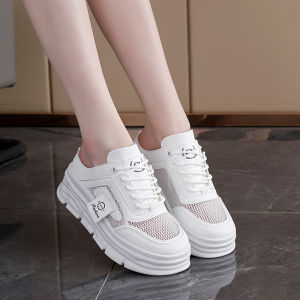 Free Shipping New Style Half-Slipper Mesh WomenS Shoes 2026 Spring/Summer Breathable Height-Increasing Thick-Soled Casual Shoes Fashion Slippers CY-711