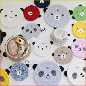 Placemat Cloth Life Interest Dinner Coaster Scandinavian Style Thermal Insulation Home Daily Decoration