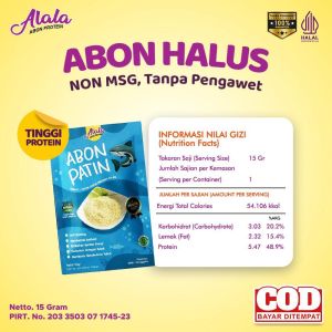 Abon Bayi Mpasi Bb Booster 8 Bulan Halal 15gr - Alala Penambah Nafsu Makan Abon Bayi Non MSG