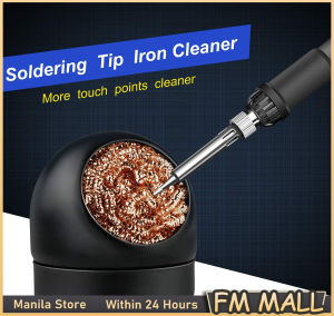 Non Slip Brass Desoldering Soldering Iron Tip Cleaner Welding Solder Nozzle Solder Cleaning Ball Mesh Filter Iron Tip Cleaner Holder Coiled Tip Cleaner