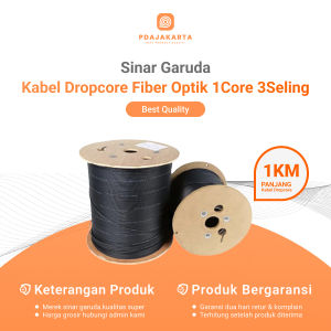 Sinar Garuda Kabel Dropcore Fiber Optic 1 Core 3 Seling 1000 Meter Best Quality