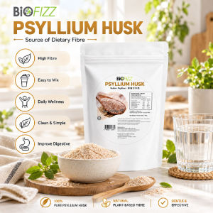 BIOFIZZ Psyllium Husk 100g for Digestive Health Serbuk Psyllium Husk Powder 车前子