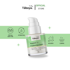 Taboya Number 17 Cream - Cream pencerah wajah Meratakan Warna Kulit