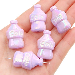 2pcs màu mạ bình đựng nước ngọt hạt bằng acrylic hạt đá phân cách rời cho vòng cổ vòng tay Keychain đồ trang sức thủ công làm thủ công làm phụ kiện