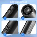 BOT TECH Fan Portable Mini Fan Handheld Fan Rechargeable USB Fans Mini Fan Rechargeable 4000 mah Handheld fan turbo Strong Wind 5Gear Wind Speed Fan Mini Electric Fan Digital Display Adjustable Turbo Portable Handheld Fan for Outdoor Sports. 