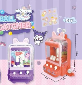 Kids KUROMI Mini Claw Machine Finger Game Balls Catcher Handheld Table Game Toys