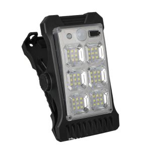 MISUPS Waterproof Solar Clip Light High Power Outdoor LED Solar Garden Lights Portable Motion Sensor Camping Lamp Fence Street Landscape