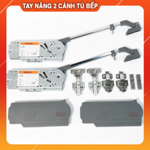 Tay nâng 2 cánh tủ bếp cực kỳ cao cấp có chỉnh lực - hàng chính hãng