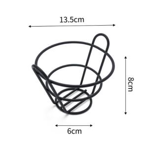 American Fries Basket Sizzling Tray Burger Plate French Fries Container Food Display Rack Snack Tray