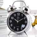 [Silver Classic] Twin Bell Loud Analogue Alarm Clock Loud Classic alarm clock. 
