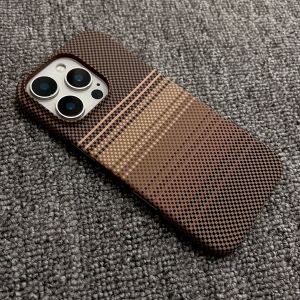 Slim Frameless Carbon Fiber Pattern Case For iPhone 17 Air 16 Plus 15 14 13 12 11 Pro Max Matte Magnetic For Magsafe Hard Cover
