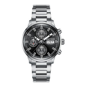 (OFFICIAL 3 Yrs WARRANTY) Reef Tiger/RT Top Brand Automatic Mechanical Steel Date Watch Men Casual Watch Waterproof Relogio Masculino RGA1659
