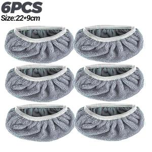 10Pcs Replacement Mop Pads Washable Rag Towels Sweeper Wet & Dry Cleaning Cloths Microfiber Mop Pads Furniture Floor Cleaning Tools