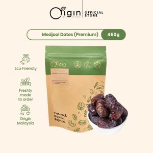 Origin Bulk Store Dried Fruit – Medjool Dates (Premium) 450g Big Pack Muslim Friendly