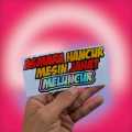 CUTTING STIKER KATA KATA ASMARA KANCUR MESIN JAHAT MELUNCUR UK 6X13CM  , STIKER VARIASI AKSESORIS MOTOR MOBIL PICKUP BUS, KEREN TIMBUL DAN MENYALA. 