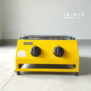 IKONIC Kompor Panggangan 2 Tungku Panggangan Sosis  Sate  BBQ 100% Original Bergaransi Resmi