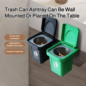 🥳Hot sale🥳Household wall-mounted trash can with lid bathroom trash can with lid creative household trash can with lid stylish bathroom trash can