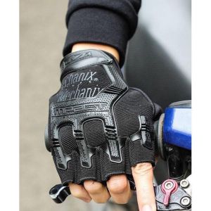 Găng tay xe đạp xe máy chống nắng hở ngón Mechanix màu đen - Loại cao cấp