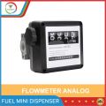Flowmeter Analog/Manual 4 Digit Alat Ukur BBM Solar Air Out In Put 1". 