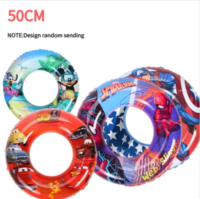 Cartoon Single Layer Inflatable Swimming Ring 60cm 70cm 80cm 90cm