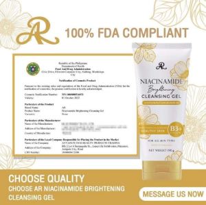 Niacinamide Cleansing Gel for Brightening and Acne Mark Treatment