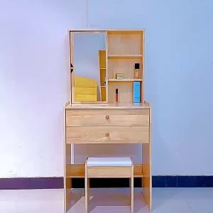 [Sg Sellers] Nordic Bedside Table Solid Wood Leather Modern Minimalist Bedroom Small Cabinet Bedside Storage Storage Cabinet Economical