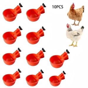 10pcs Mangkuk Minum Ayam Otomatis Untuk Unggas / Tempat Minum Ayam Otomatis