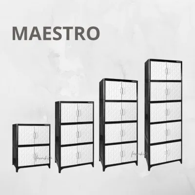 TABIHA LEMARI PAKAIAN PLASTIK MAESTRO MOTIF CRYSTAL LEMARI SERBAGUNA [TABBOX]