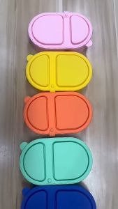 Silicone Lunch Box Microwave Heating Food Container Set with Compartments Fresh-keeping Box Food-grade Bento Box