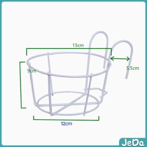 JeDa ที่แขวนกระถางต้นไม้แบบเหล็ก กระถางแขวนผนัง flower stand
