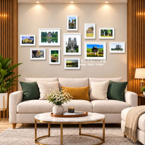 Khung ảnh treo tường phong cảnh hà nội trang trí decor có khung KA05
