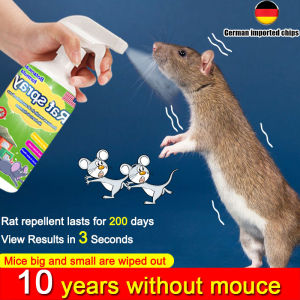 10 Years Rat Free🐱 Rat Repellent SprayMouse smells and runs No gore no disgust Can ORIGINAL RAT REPELLENT SPRAY 500ML be used in various places home car and hood Gel Deratization Cream Rodent Repellent Killer Trap Tool Rat Repellent Machine