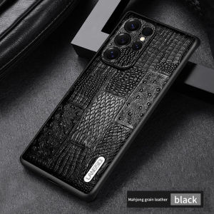 Langsidi vỏ điện thoại retro da thật cho Samsung Galaxy S 25 S25 S23 S24 Ultra S24 Plus s25plus s25ultra s23ultra vỏ lưng chống sốc sang trọng chống trượt chống sốc thấm handmade chính hãng nhà máy