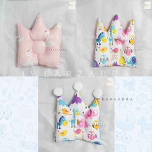 BANTAL MAHKOTA - Motif Warna Warni Mahkota Baby Mini Bant