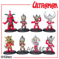 Action Figure ULTRAMAN CHIBI set isi 4 pcs - Miniatur Topper Kue Pajangan Mainan Toy Orb Geed Belial Baltan. 
