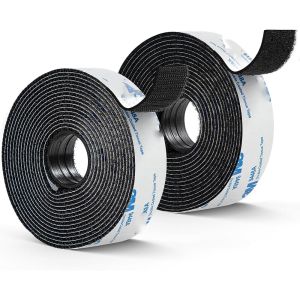 20mm*1M Width Hook and Loop with Strong Self Adhesive Interlocking Strip Mounting Tape Heavy Duty Adhesion Fastener