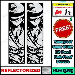 Alloy Top Box Sticker Waterproof Luffy Classics (REFLECTORIZED)