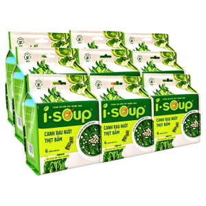 COMBO 9 Túi Canh Rau Ngót Thịt Bằm viên Canh sấy thăng hoa ăn liền 3 phút