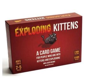 Exploding Kittens Funny Card Game | 2-5 Players | A Russian Roulette Family Friendly Party Games | Popular for Adults Teens & Kids | About Kitten Explosions and Goats
