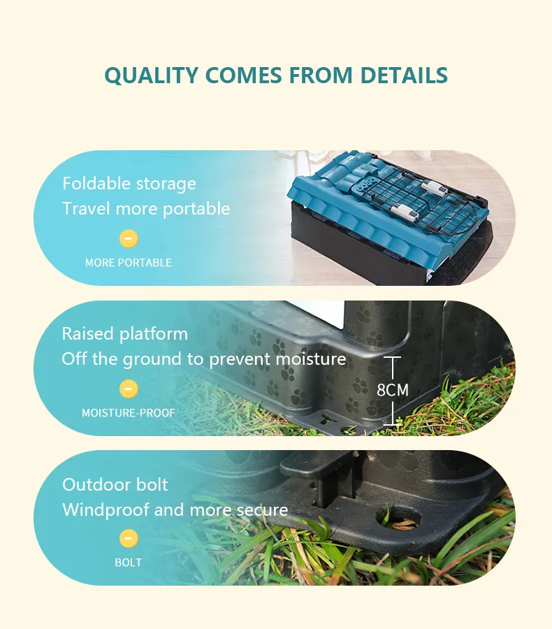 Large Dog House Rain proof and sunscreen Outdoor All-weather Dog