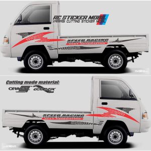 Stiker Mobil Pick Up SPEED RACING Stiker Pick Up Colt T 120ss New Carry Futura